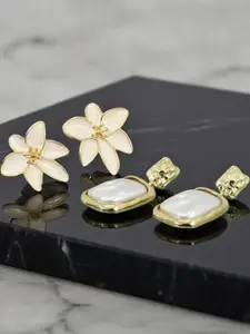 VAGHBHATT Women White Earrings