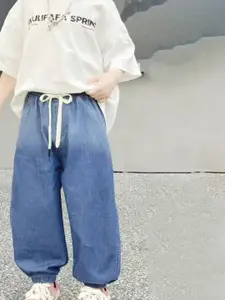 StyleCast x Revolte Boys Straight Fit Mid-Rise Light Fade Stretchable Jeans