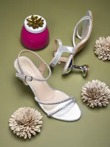 Froh Feet Women Embellished Party Kitten Sandals