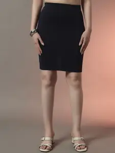 Trend Arrest Pencil Fitted Above Knee Length Skirt