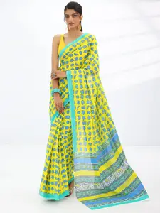 Libas Ethnic Motifs Printed Bandhani Saree