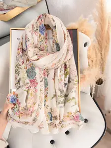 QUECY Women Floral Printed Scarf