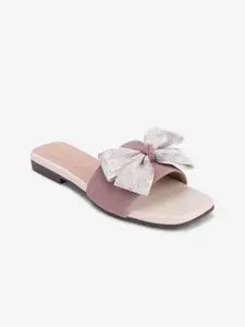 Gibelle Women Open Toe Flats with Bows