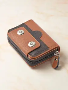 Provogue Men Colourblocked Card Holder Wallet