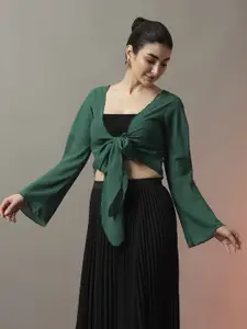 CORSICA Cropped Front Tie-Up Shrug