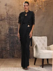 Libas Embellished Beads and Stones Saree