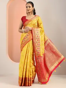 Libas Woven Design Zari Saree
