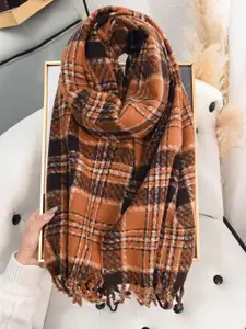 QUECY Women Checked Scarves