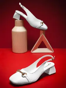 Froh Feet Women Square Toe Block Heel Mules