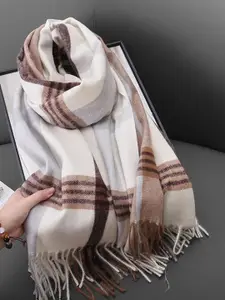 QUECY Women Striped Scarf