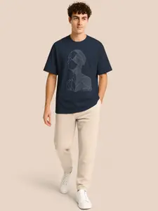 BULLMER Printed Oversized-Fit T-Shirt With Trousers Co-Ords