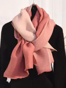 QUECY Women Self Design Wool Scarf