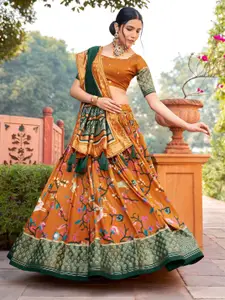 A TO Z CART Printed Ready to Wear Lehenga & Unstitched Blouse With Dupatta