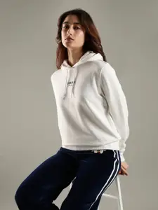 Tommy Hilfiger Women Brand Logo Printed Hooded Sweatshirt