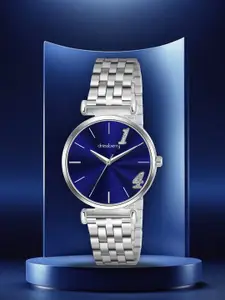 DressBerry Women Round Dial & Stainless Steel Straps Analogue Watch DB-LR002-BLU