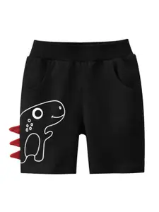 StyleCast x Revolte Boys Animal Printed  Regular Fit Mid-Rise Cotton Outdoor Shorts