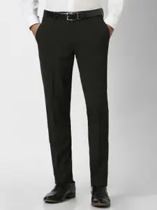 Van Heusen Men Slim Fit Mid-Rise Formal Trousers