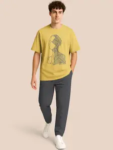 BULLMER Graphic Printed Oversized T-Shirt With Joggers