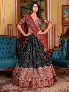 A TO Z CART Printed Ready to Wear Lehenga & Unstitched Blouse With Dupatta