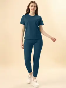 DTR FASHION Round Neck T-shirt & Trousers
