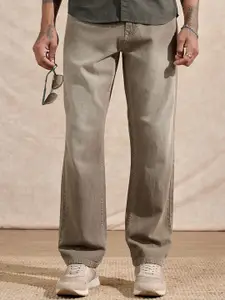 WROGN Men Comfort Wide Leg Mid-Rise Jeans