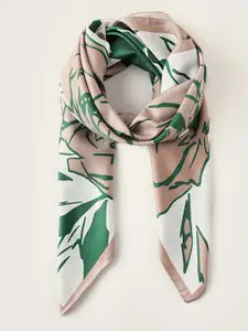 QUECY Women Satin Printed Scarf