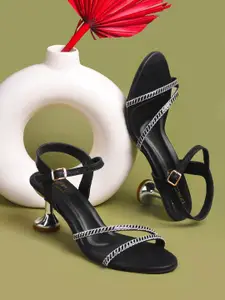 Froh Feet Women Embellished Party Kitten Sandals