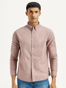 Levis Slim Fit Long Sleeves Spread Collar Cotton Opaque Casual Shirt