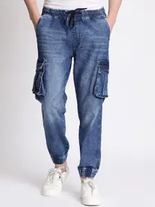 The Roadster Lifestyle Co. Light Fade Denim Cargo Joggers