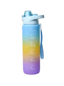 MARKET99 Blue & Yellow Single Plastic Printed Water Bottle