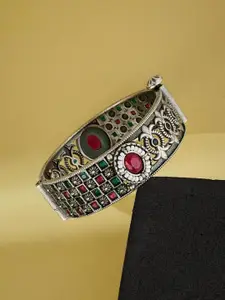 Fabindia Stone Studded Metal Openable Bangle