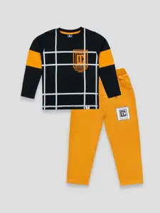 YK X JUST KiDDiNG Boys Printed T-shirt with Trousers