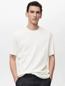 MANGO MAN Ribbed T-shirt