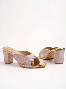 Shoetopia Girls Embellished Block Heel Sandals