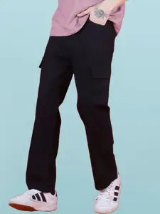 LINARIA Men Classic Regular Fit Mid-Rise Clean Look Cargo Styles Jeans