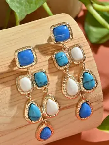 ToniQ Geometric Drop Earrings