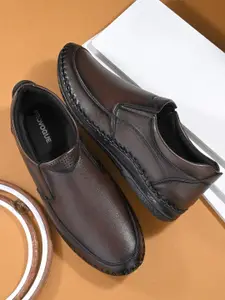 Provogue Men Leather Formal Slip-Ons