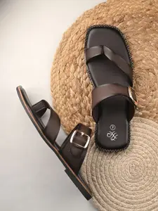 House Of Pataudi Men Slip On Ethnic Comfort Sandals