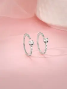 GIVA Silver-Plated Oxidised Toe Rings