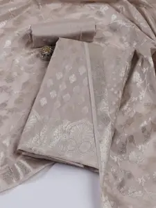 Meena Bazaar Art Silk Unstitched Dress Material