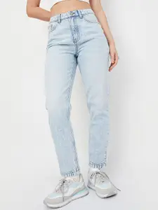 max Women Low Distress Heavy Fade Jeans