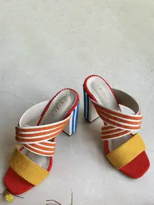 House of Prisca Colourblocked Block Sandals