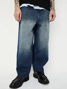 max Men Slash Knee Heavy Fade Jeans