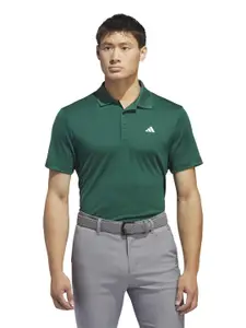 ADIDAS Adi Prf Lc Brand Logo Printed Polo Collar T-Shirt