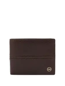 Da Milano Men Textured Leather Money Clip
