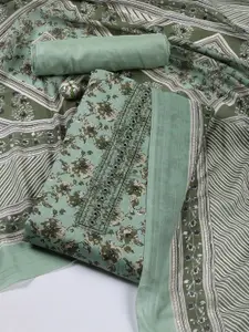 Meena Bazaar Printed Unstitched Dress Material