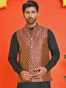 Anouk Printed Nehru Jacket