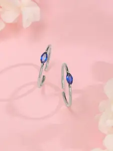 GIVA Silver-Plated Oxidised Toe Rings