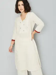 max Women Geometric Flared Sleeves Thread Work Pathani Kurta