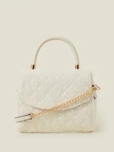 Accessorize Women Quilted Boucle Handbag